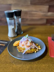 Tortilla con Ceviche del dia