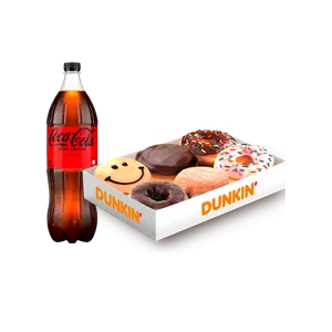 6 Donuts + Bebida 1,5 ltrs