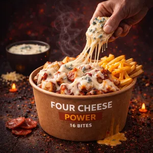 pizza bites queso derretido cheddar mozzarella