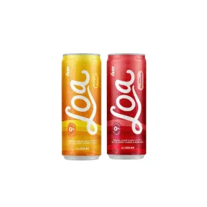 Pack (1 Agua Saborizada Loa Piña Lata x 355 ml + 1 Agua Saborizada Loa Manzana Lata x 355 ml)
