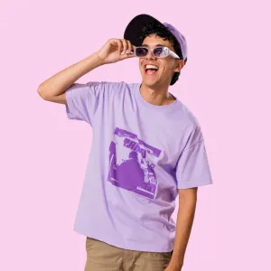 Polo De Algodón Oversize Tambo Diseño Morado Urbano X 1 Und