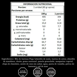 Galletón Vainilla con Chips de Chocolate