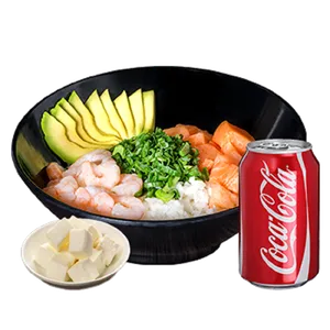 Gohan Salmón Camarón, Q. Crema, Bebida