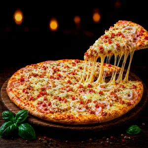 Pizza mediana casera 8 porciones Pizza mediana casera 8 porciones