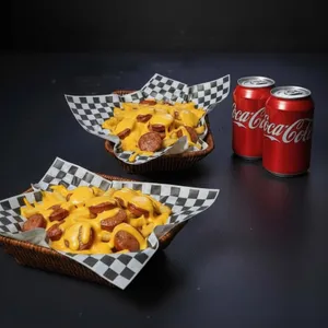 2 Salchipapas spicy🍟+ 2 Bebidas