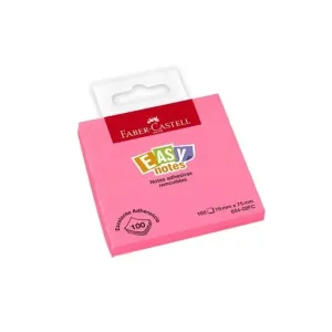 Notas Adhesivas Faber Castell Removibles  654-02Fc  Rosa Neón X 1 Und