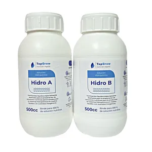 Solución Hidropónica Hidro A+ Hidro B / 500 cc (para 200 lt solución nutritiva)
