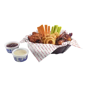 Mix de alitas, boneless y papas fritas SKU 18737