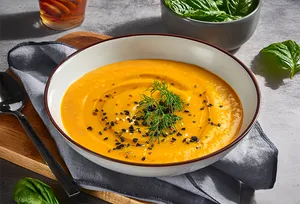 Sweet potato & coco cream.