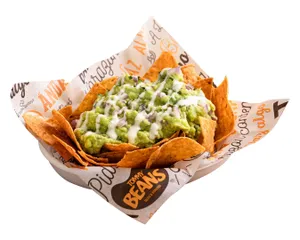 Nachos para compartir Guacamole