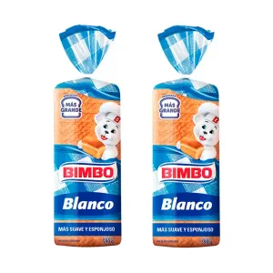 Pack 2 Pan Blanco Bimbo Familiar 590 gr