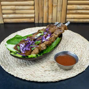 Brochetas barbeacue-piña de seitan - 3 unidades