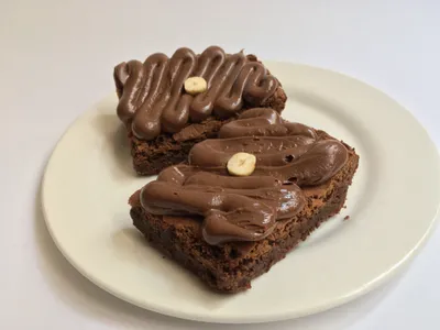 Brownies de avellanas con Nutella