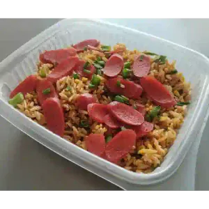 Chaufa Vegano con Hot Dog