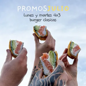 Promo 4x3 Sushi Burger Clásica