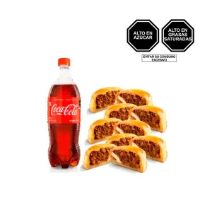 Pack (5 Empanada De Carne + 1 Coca Cola x 1 Lt)