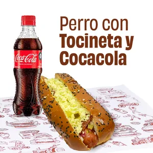 Perro Tocineta + Bebida