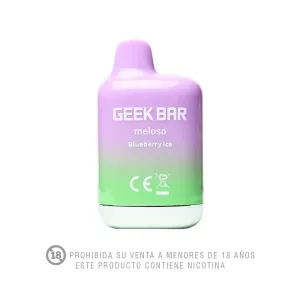 Vapeador Electronico Geekbar Meloso Mini Blueberry Ice 1500 Puff  1 und