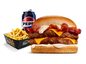 Combo La Bacon Queso Doble