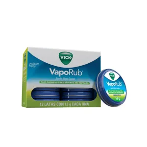 Crema Vick Vaporub 12Gr Caja X 12 Und
