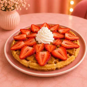 Waffle Manjar frutilla