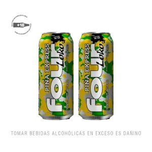 Pack 2 Rtd Four Loko Piña X 473 Ml