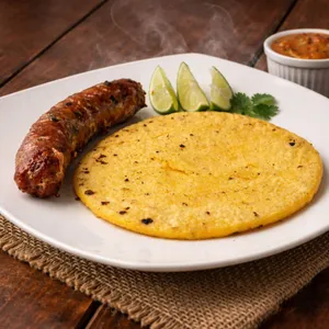 AREPA CON CHORIZO