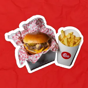 Smoochy® Cheeseburger + Crinckle Fries