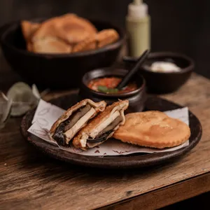 Champiñón con Queso Ahumado