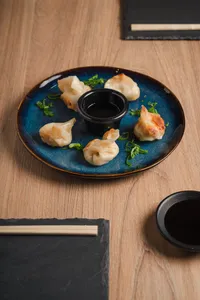 Gyosas de champiñón queso crema