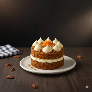 Pastel de zanahoria mediano