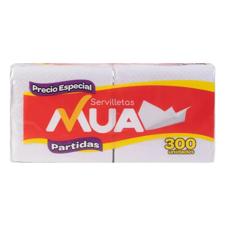 SERVILLETAS MUA PARTIDAS 300UNI PRECIO ESPECIAL SERVILLETAS MUA PARTIDAS 300UNI PRECIO ESPECIAL