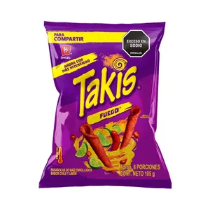 PASABOCAS TAKIS 185G FUEGO CHILE LIMON