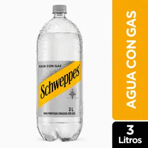 Schweppes Agua con Gas 3 Litros