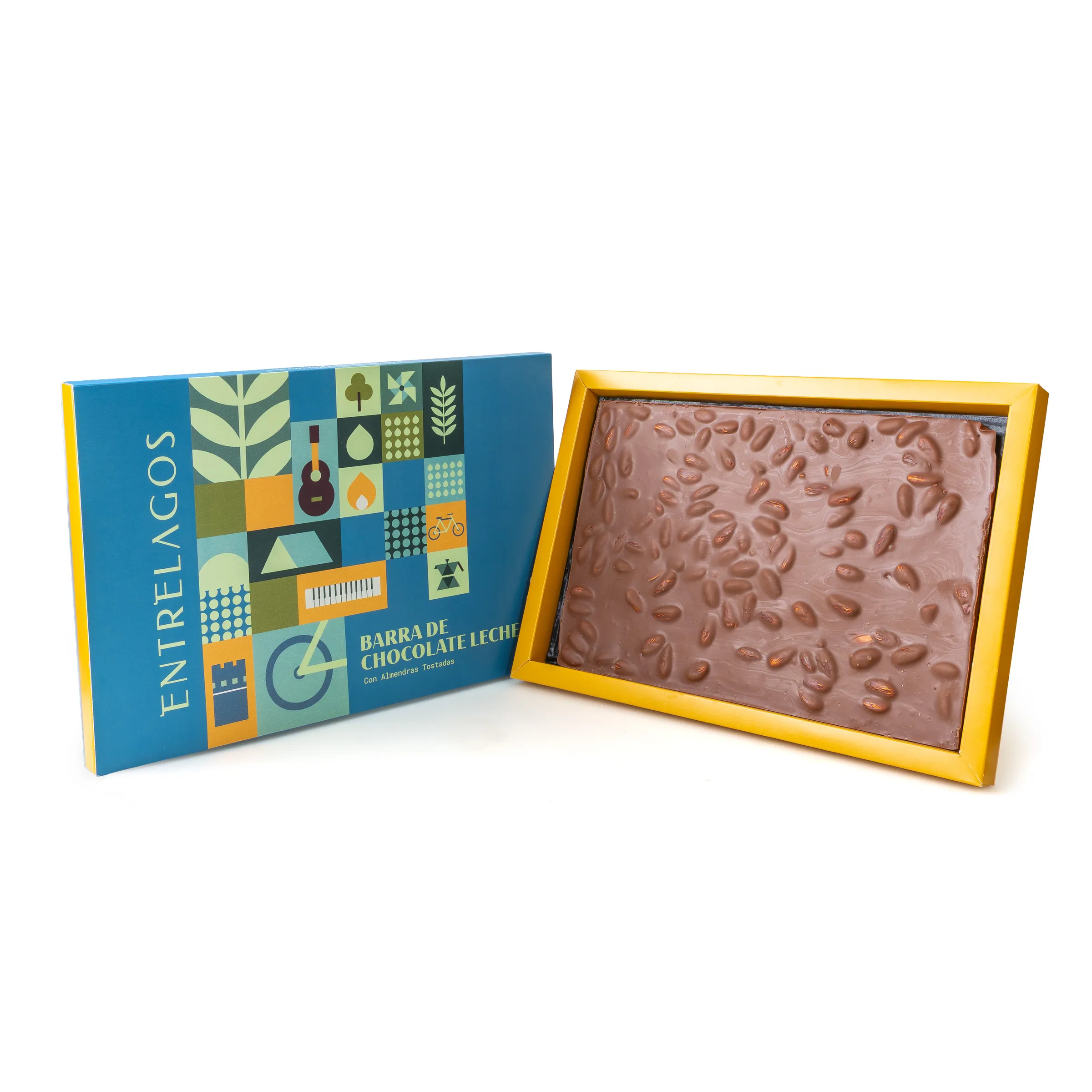 その他 Chocolats-fr 749 - Barra Papá XL chocolate con almendras 400 gr. - Chocolatería