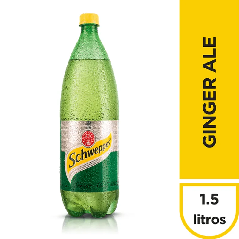 Bebida Carbonatada Schweppes Ginger Ale 1.5 L