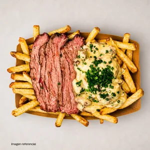 PAPAS CON ANGUS Y CHAMPIÑONES
