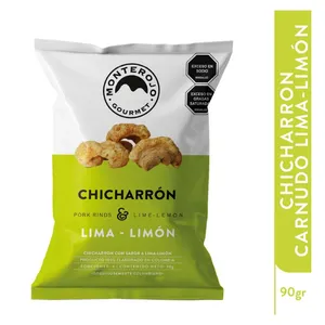 Chicharron carnudo monterojo gourmet lima limon x 90 grs