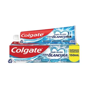 CREMA DENTAL COLGATE TRIPLE ACCION XTRA BLANCURA 150ML