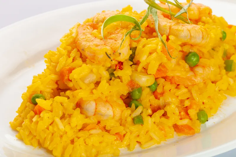 Arroz con camarones