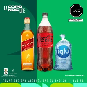 Pack (Whisky Johnnie Walker Red Label 1 L +  Gaseosa Coca Cola 1 L +  Hielo Iglú Bolsa 1.5 Kg)