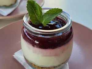 Cheesecake Frio De Frambuesa