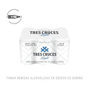 Cerveza Tres Cruces Light Six Pack Lata X 310 Ml