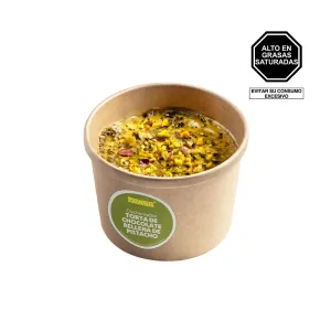 Cuchareable de torta de chocolate con pistacho