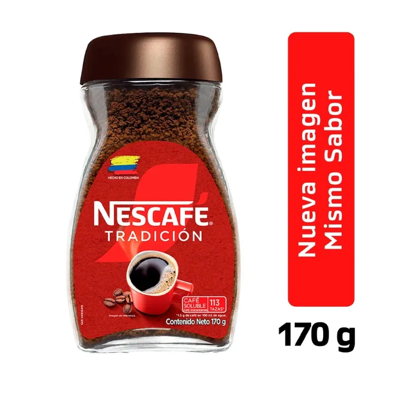 CAFE SOLUBLE NESCAFE TRADICION X 170 GRS FRASCO CAFE SOLUBLE NESCAFE TRADICION X 170 GRS FRASCO