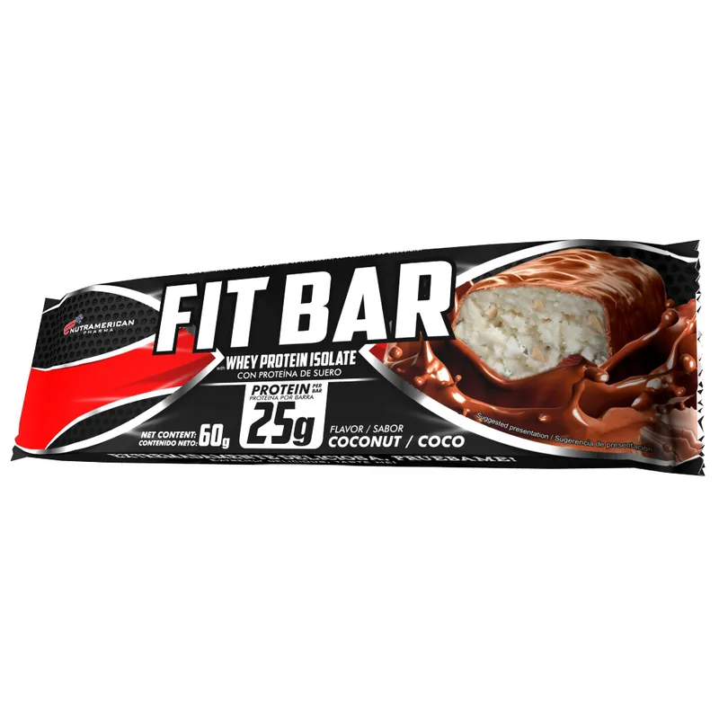 BARRA PROTEICA FIT BAR COCO X 60 GRS BARRA PROTEICA FIT BAR COCO X 60 GRS