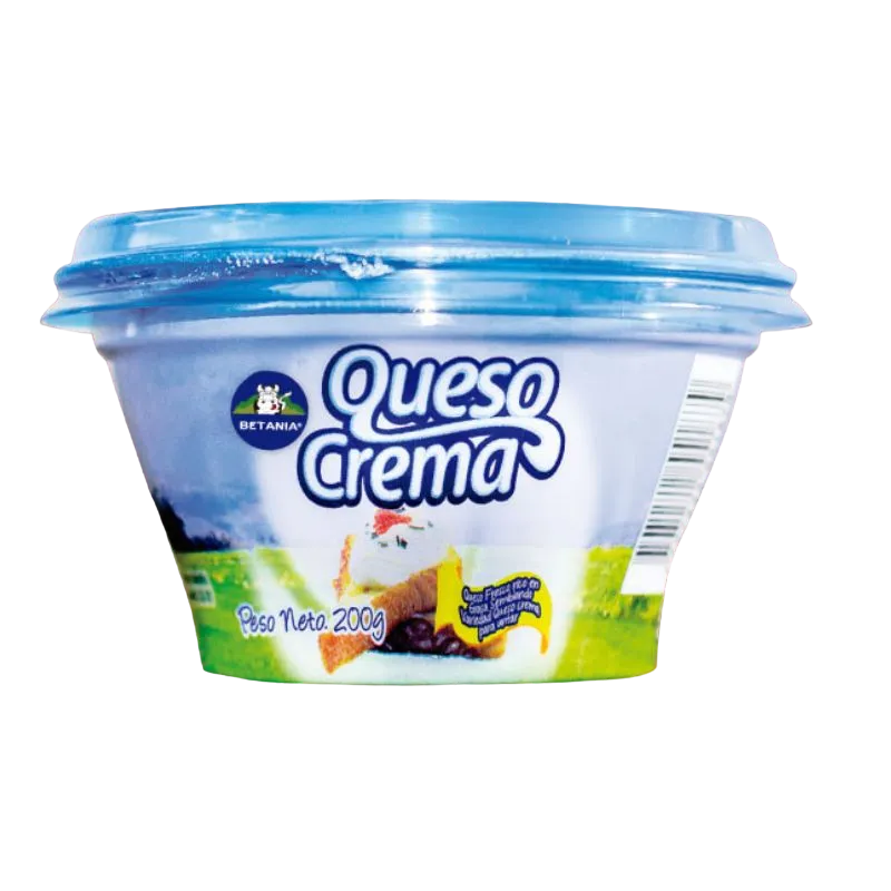 Queso crema lacteos betania x 200 grs