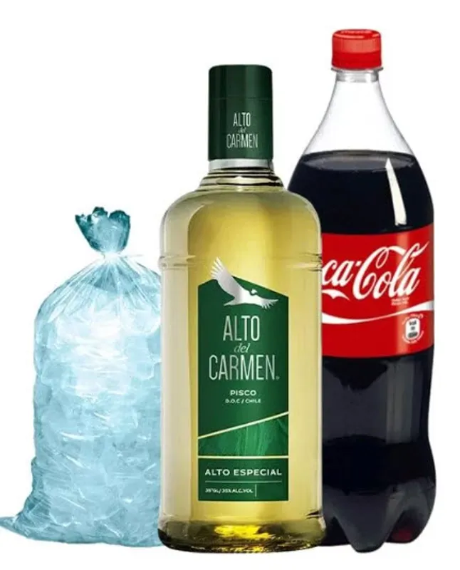 Pisco Alto 1lt + coca cola