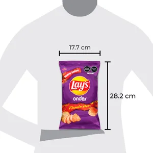 Papas Lays Ondas Flamin Hot X 90 Gr