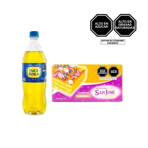 Pack (Turrón San José Tradicional 500 gr + Gaseosa Inca Kola 1 Lt)